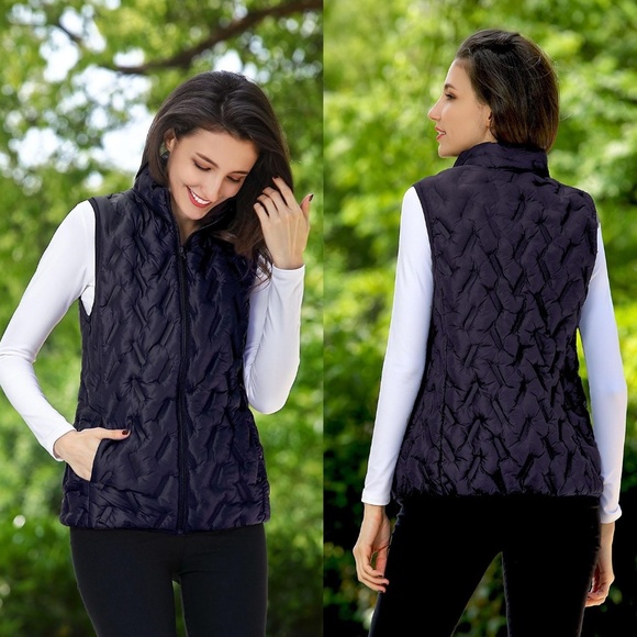 TANGERINE BNWT Puffer Vest Quilted Black - Picture 4 of 8